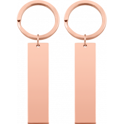 2 Porte-clés rectangle gravés
