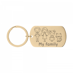 Porte-clés famille