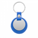 Porte-clés Rond Gravé Personnalisé avec Cuir Porte-clés Rond Gravé Personnalisé avec Cuir
