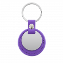 Porte-clés Rond Gravé Personnalisé avec Cuir Porte-clés Rond Gravé Personnalisé avec Cuir