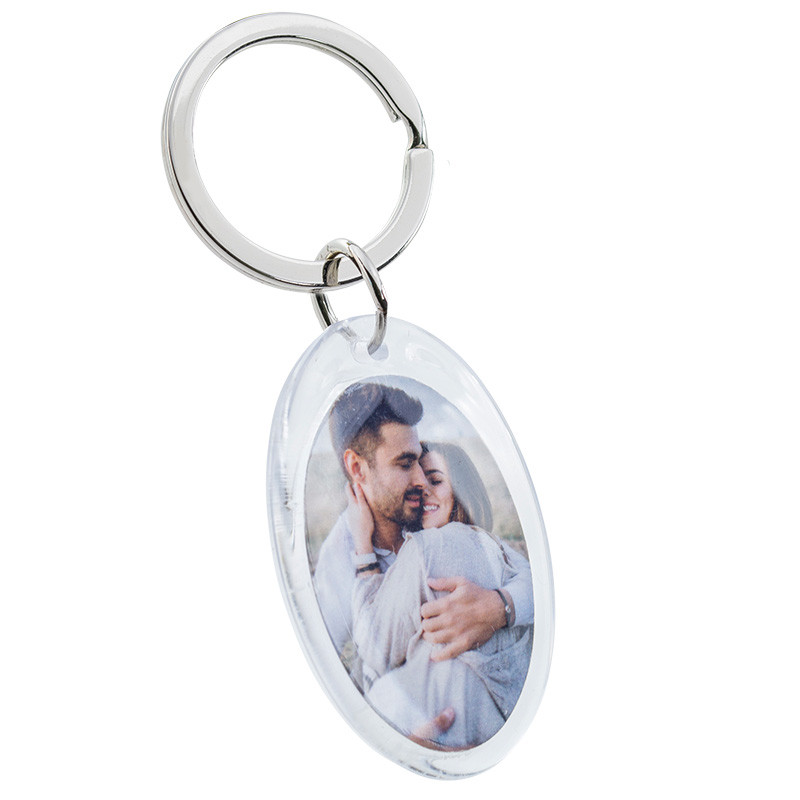 Porte-clés Photo Acrylique Personnalisé – Ovale