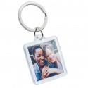 Porte Clé Photo Carré Personnalisé – Image sur Mesure et Finition Acrylique Transparente