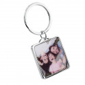 Porte-clés Luxe Carré Gravé Personnalisé avec Photo Chien ou Chat Porte-clés Luxe Carré Gravé Personnalisé avec Photo Chien ou Chat