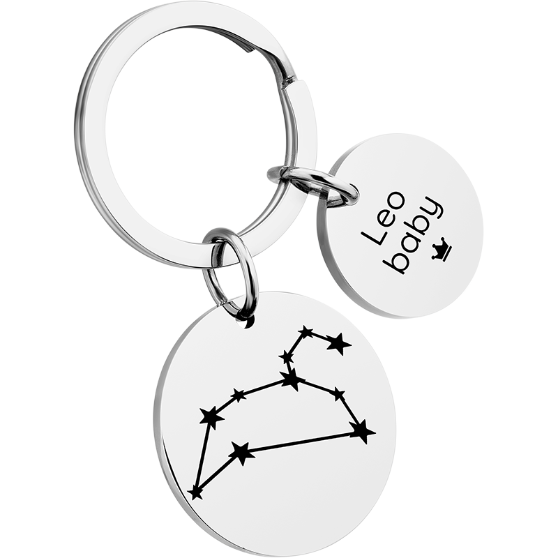 Porte-clés Cercle Constellation Personnalisé
