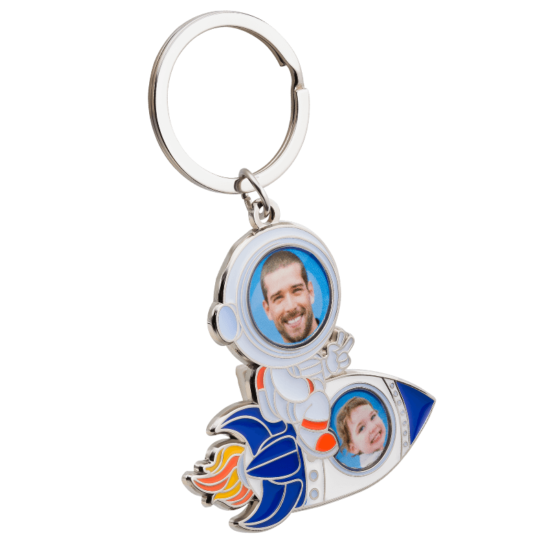 Porte-clés Astronaute avec Visage Personnalisé