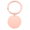 Porte-clés Rond Grand Format – Votre Photo Transformée en Dessin & Gravée avec Texte Personnalisé