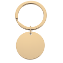 Porte-clés Rond Grand Format – Votre Photo Transformée en Dessin & Gravée avec Texte Personnalisé